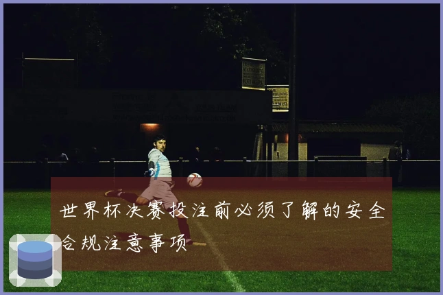 世界杯决赛投注前必须了解的安全合规注意事项
