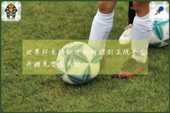 世界杯竞猜软件如何识别正规平台并避免潜在风险